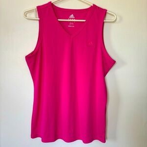 🎉4/30$🎉 Adidas Pink Sleeveless Tank Top Size Medium